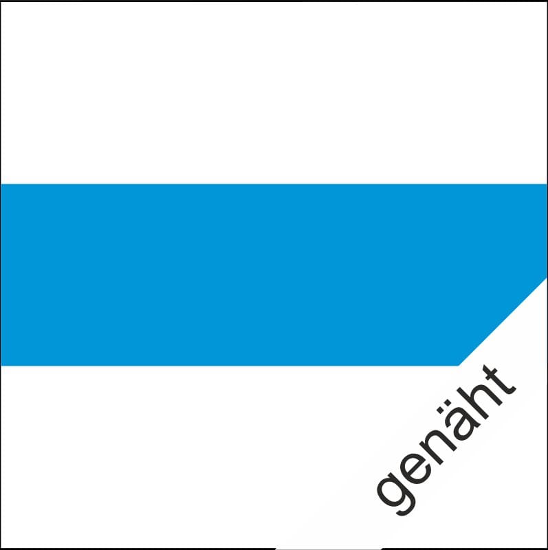 Fahne Zug ZG gen&auml;ht / appliziert | 350 x 350 cm - Bild 1
