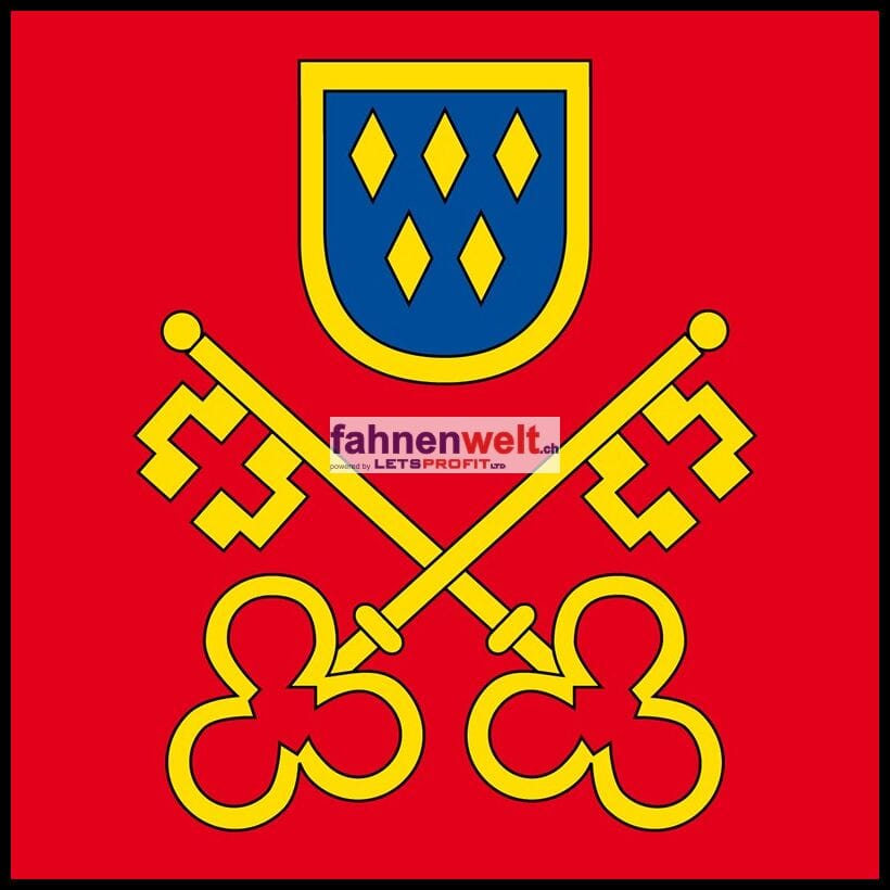 Fahne Gemeinde 1787 Haut-Vully Ehemalige Gemeinde (FR) | 30 x 30 cm und Gr&ouml;sser - Bild 1