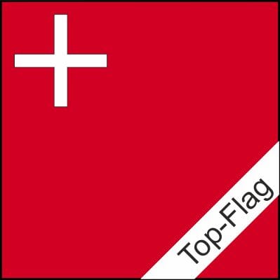 Fahne Schwyz SZ gedruckt | 60 x 60 cm - Bild 1