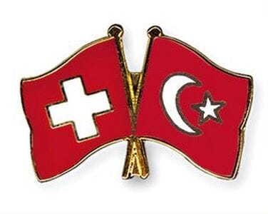 Freundschaftspin Schweiz-T&uuml;rkei | Gr&ouml;sse ca. 22mm - Bild 1