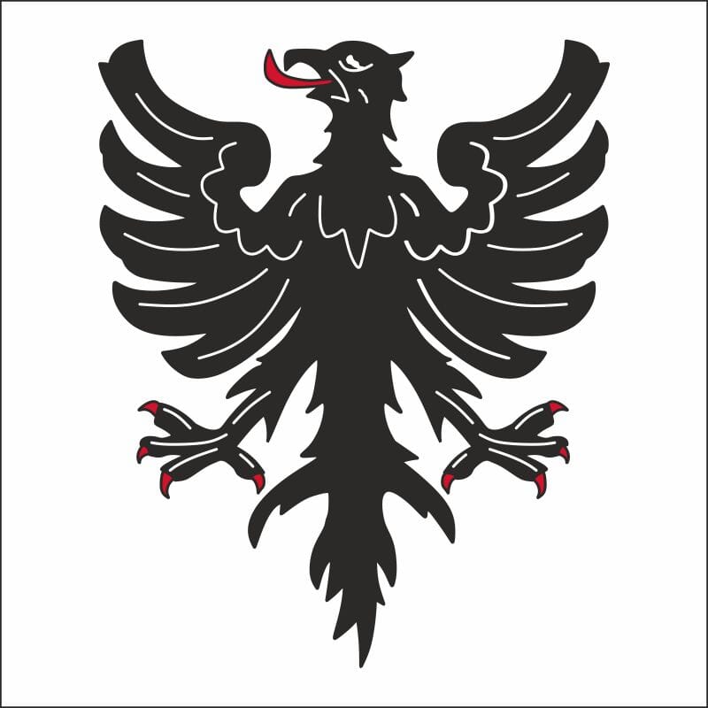 Fahne Gemeinde 3988 Ulrichen Ehemalige Gemeinde (VS) | 30 x 30 cm und Gr&ouml;sser - Bild 1