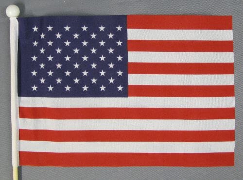 USA Tisch-Fahne aus Stoff mit Holzsockel | 22.5 x 15 cm - Bild 2