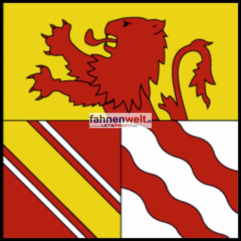 Fahne Gemeinde 1613 Maracon (VD) | 30 x 30 cm und Gr&ouml;sser - Bild 1
