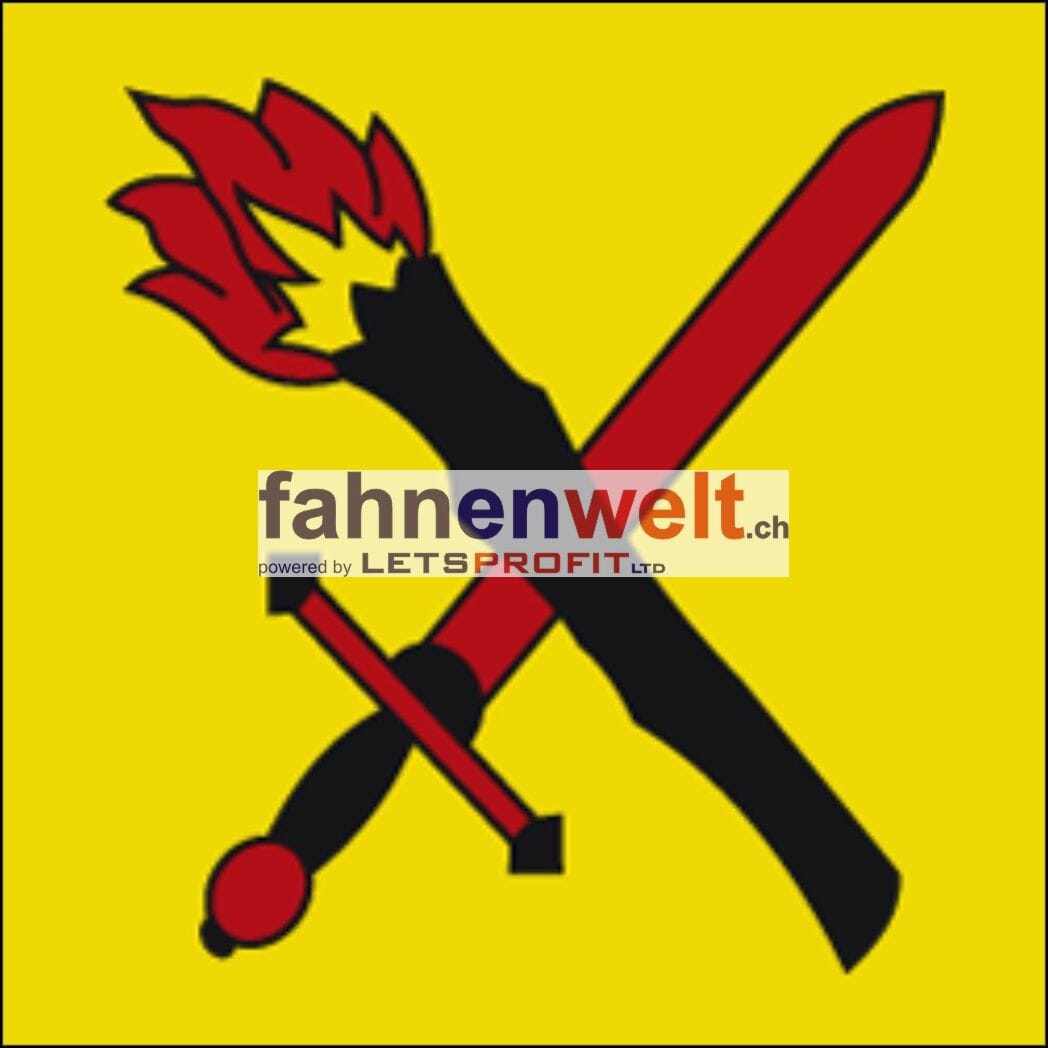 Fahne Gemeinde 7433 Patzen-Fard&uuml;n Ehemalige Gemeinde (GR) | 30 x 30 cm und Gr&ouml;sser - Bild 1