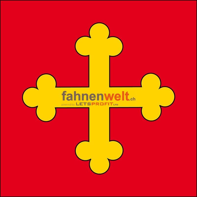Fahne Gemeinde 2043 Boudevilliers (NE) | 30 x 30 cm und Gr&ouml;sser - Bild 1