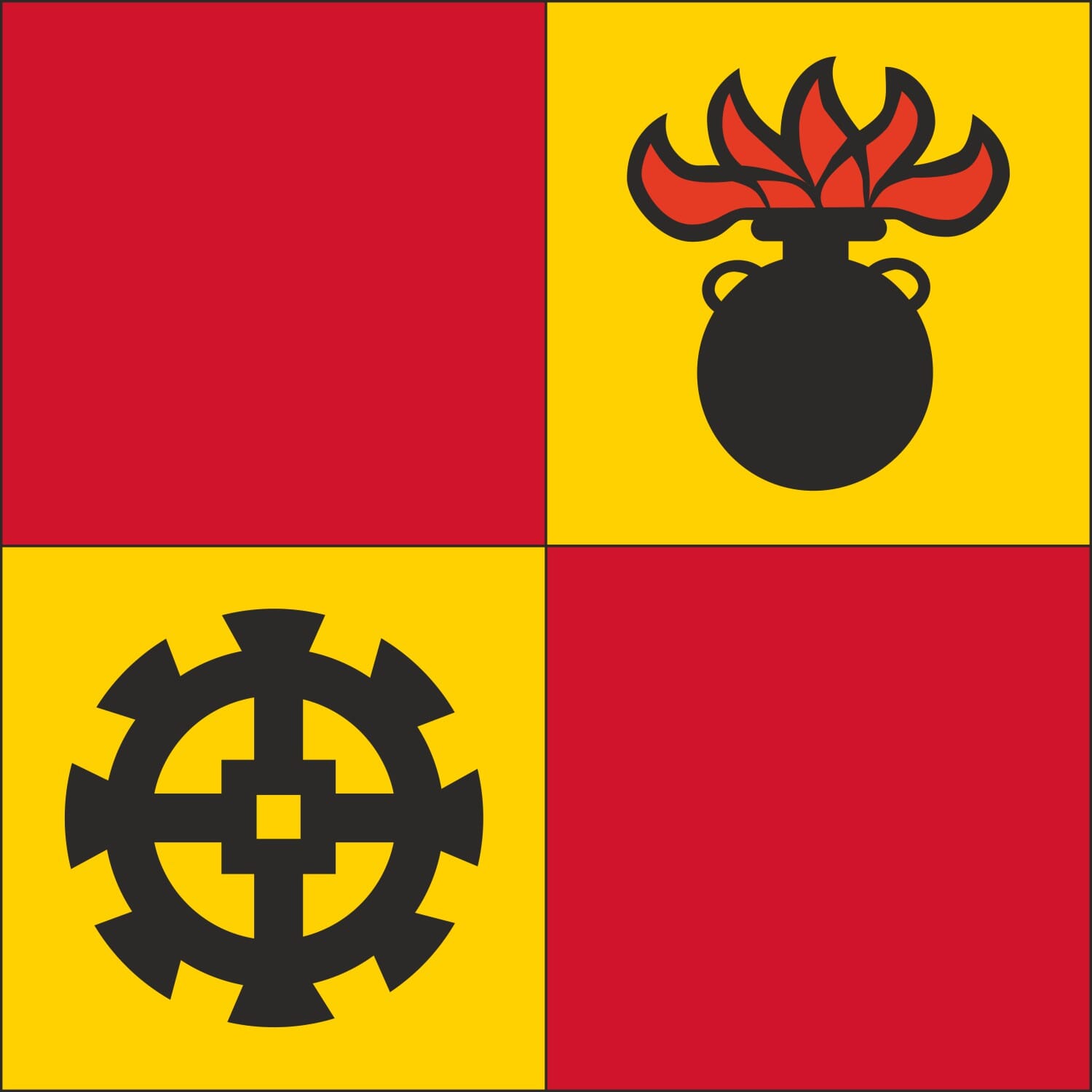 Fahne Gemeinde 3063 Ittigen (BE) | 30 x 30 cm und Gr&ouml;sser - Bild 1