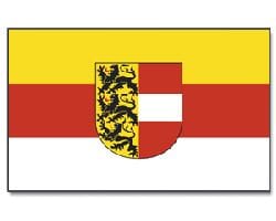 K&auml;rnten mit Wappen Hissfahne gedruckt quer | 90 x 150 cm - Bild 1