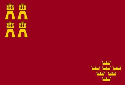 Murcia Fahne gedruckt | 90 x 150 cm - Bild 1