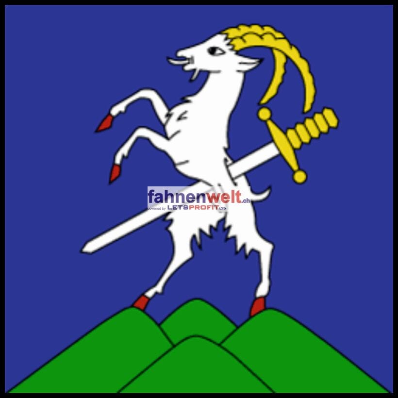 Fahne Bezirk Entremont (VS) | 30 x 30 cm und Gr&ouml;sser - Bild 1