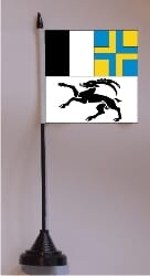 Graub&uuml;nden GR Tisch-Fahne mit Fuss | 11 x 11 cm - Bild 1