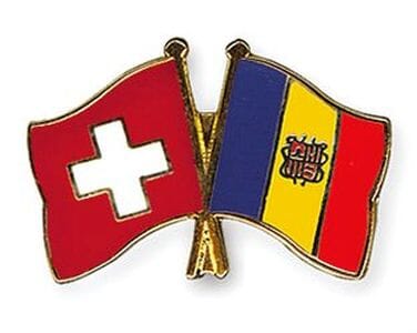 Freundschaftspin Schweiz-Andorra | Gr&ouml;sse ca. 22mm - Bild 1