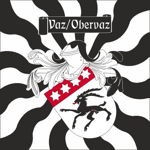 Fahne geflammt Gemeinde 7082 Vaz/Obervaz (GR) | 30 x 30 cm und Gr&ouml;sser - Bild 1