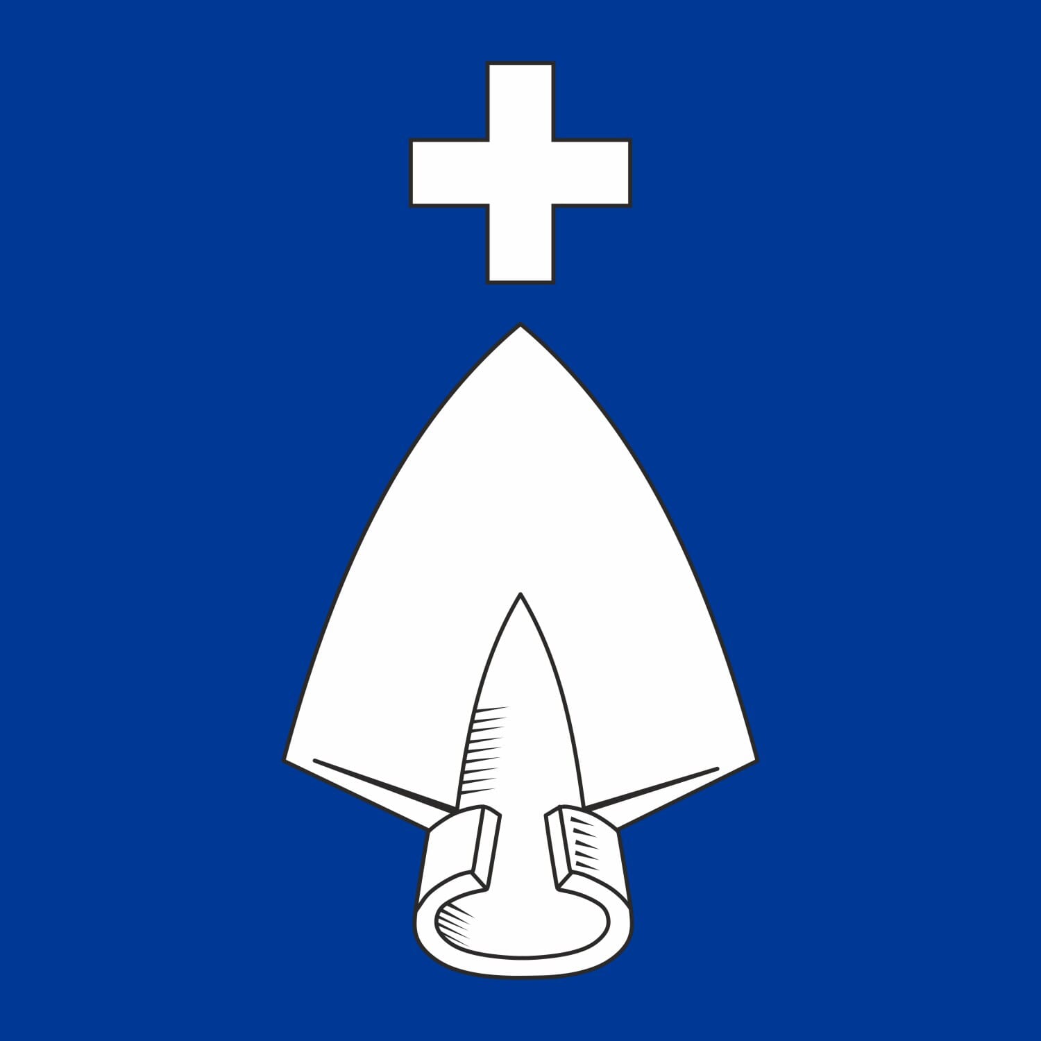 Fahne Gemeinde 8239 D&ouml;rflingen (SH) | 30 x 30 cm und Gr&ouml;sser - Bild 1