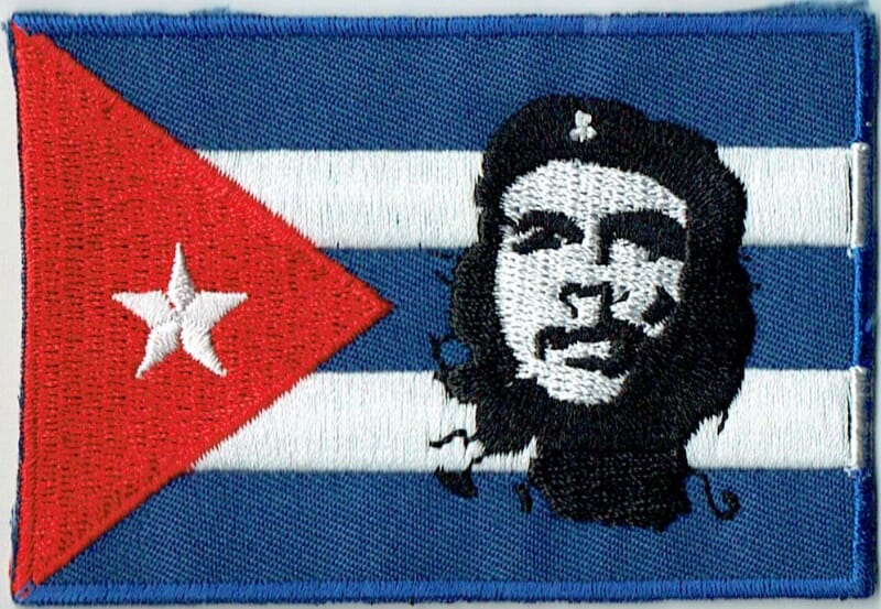 Patch Sticker zum aufb&uuml;geln Kuba mit Che Guevara | 5.5 x 9 cm - Bild 1