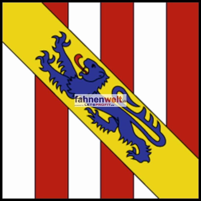 Fahne Gemeinde 1726 Posat Ehemalige Gemeinde (FR) | 30 x 30 cm und Gr&ouml;sser - Bild 1