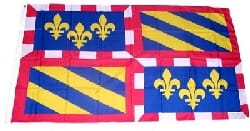Fahne / Flagge Burgund gedruckt | 90 x 150 cm - Bild 1
