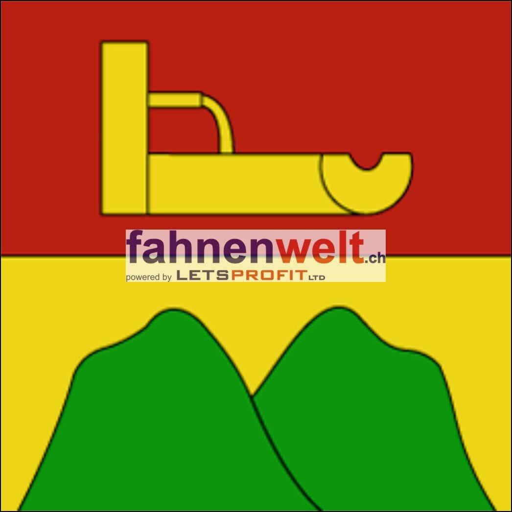 Fahne Gemeinde 3307 Brunnenthal Ehemalige Gemeinde (SO) | 30 x 30 cm und Gr&ouml;sser - Bild 1