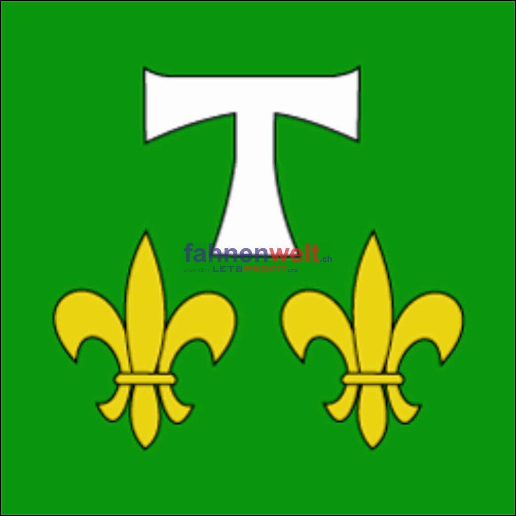 Fahne Gemeinde 6579 Piazzogna Ehemalige Gemeinde (TI) | 30 x 30 cm und Gr&ouml;sser - Bild 1