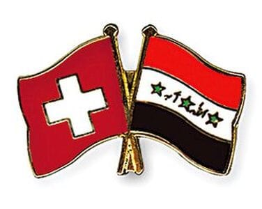 Freundschaftspin Schweiz-Irak | Gr&ouml;sse ca. 22mm - Bild 1