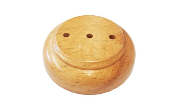 3-fach Holzsockel f&uuml;r Tischfahne 22.5 x 15 cm - Bild 1