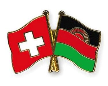 Freundschaftspin Schweiz-Malawi | Gr&ouml;sse ca. 22mm - Bild 1