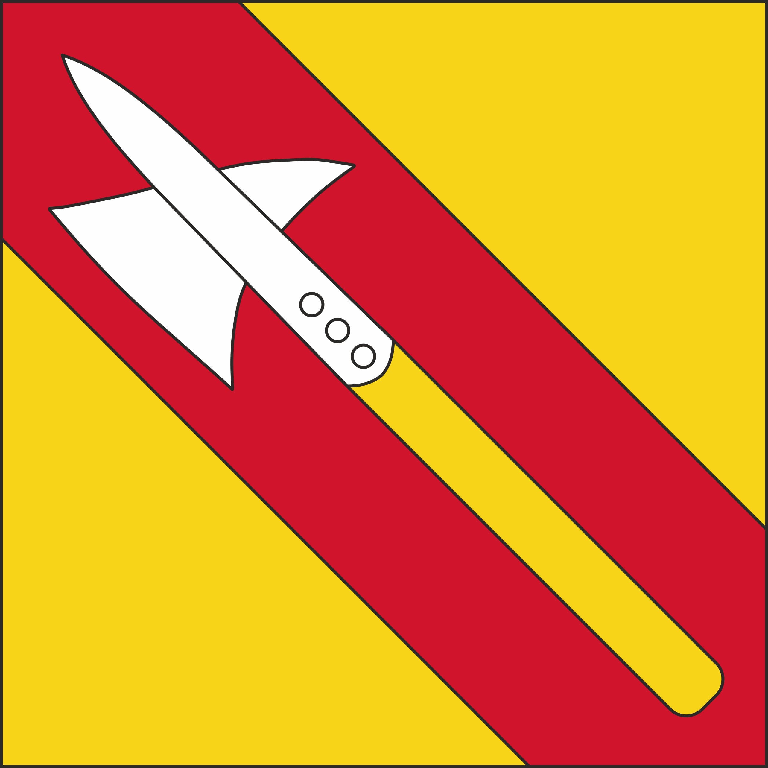 Fahne Gemeinde / Bezirk 9054 Schlatt-Haslen (AI) | 30 x 30 cm und Gr&ouml;sser - Bild 1