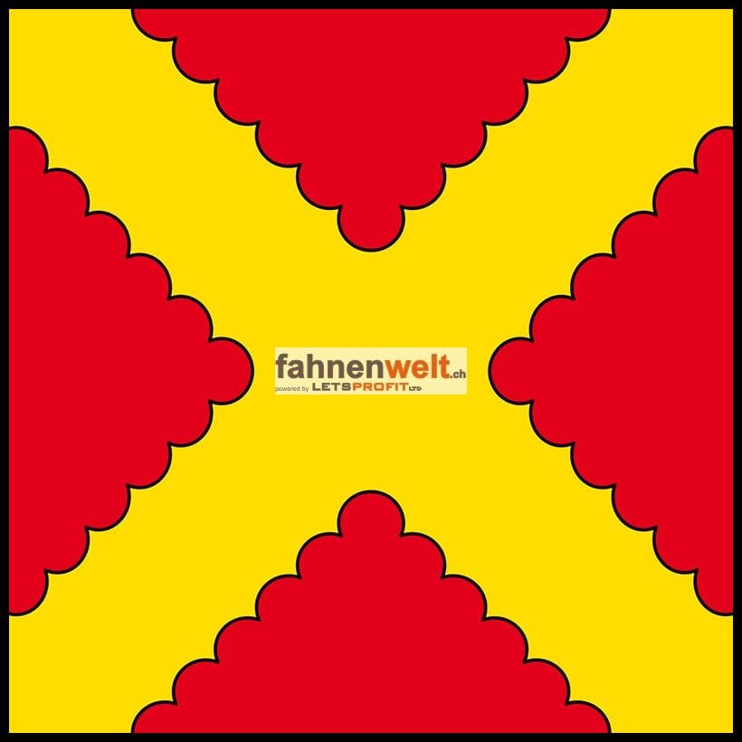 Fahne Gemeinde 1294 Genthod (GE) | 30 x 30 cm und Gr&ouml;sser - Bild 1