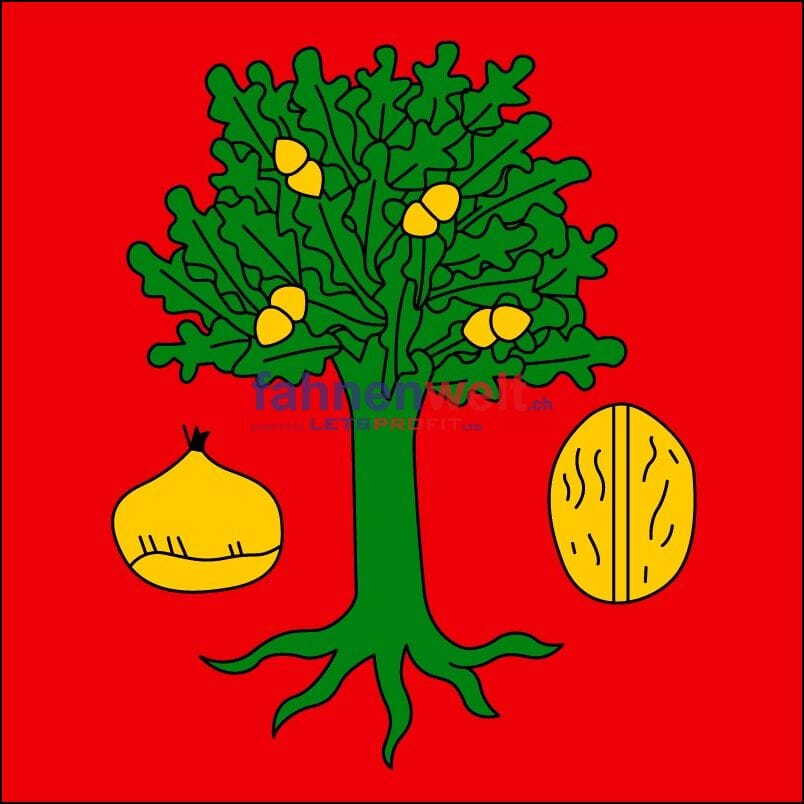 Fahne Gemeinde 6986 Miglieglia (TI) | 30 x 30 cm und Gr&ouml;sser - Bild 1