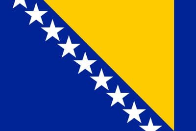 Bosnien-Herzegowina Fahne gedruckt | 60 x 90 cm - Bild 1