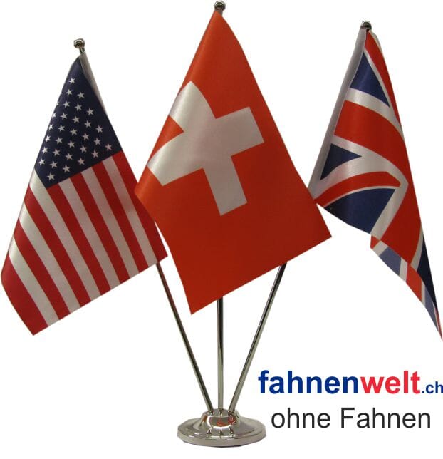 Tischfahnenstab verchromt DeLuxe Standard oder Teleskop 36 cm oder 27 bis 47 cm - Bild 7