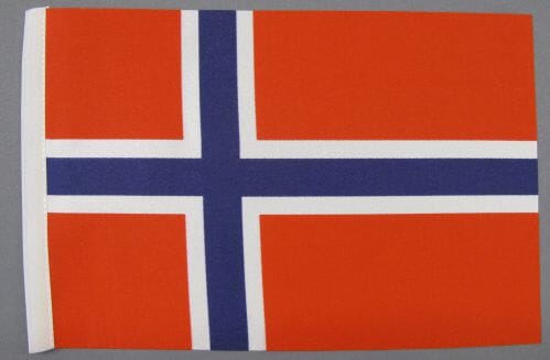 Norwegen Tisch-Fahne DeLuxe ohne St&auml;nder | 15.5 x 24 cm - Bild 2