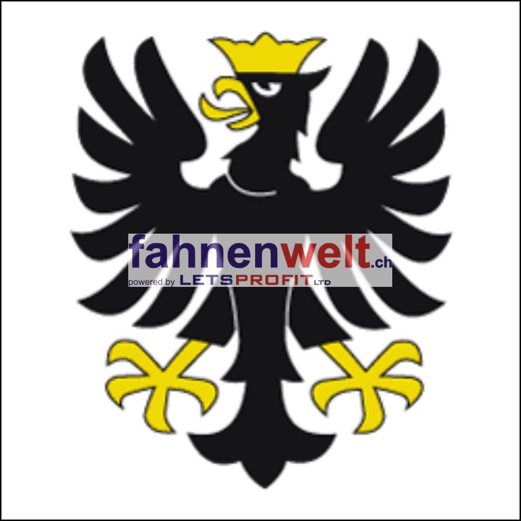Fahne Bezirk Frutigen (BE) | 30 x 30 cm und Gr&ouml;sser - Bild 1
