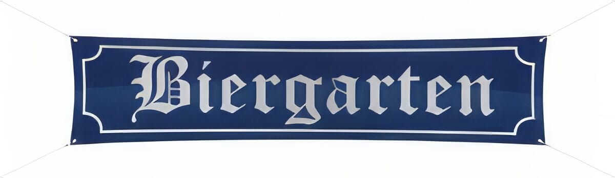 Biergarten Banner aus Stoff | ca. 180 x 40 cm - Bild 1