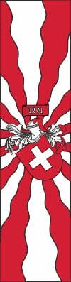 Flatter-Fahne Schweiz geflammt | 80 x 200 cm und Gr&ouml;sser - Bild 1