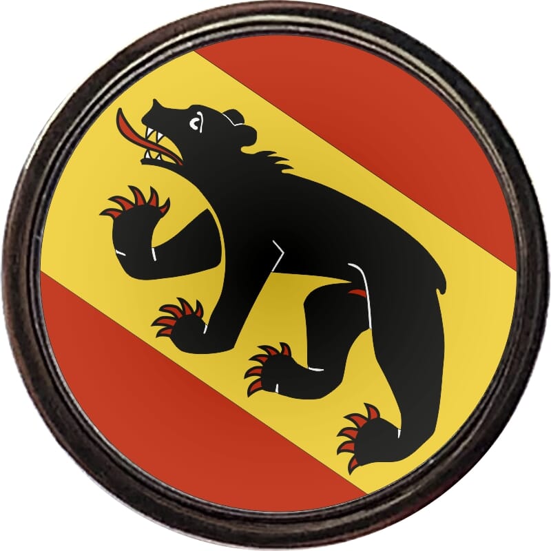 Pin Kanton Bern rund mit Verschluss | &Oslash; 1.6 cm - Bild 1