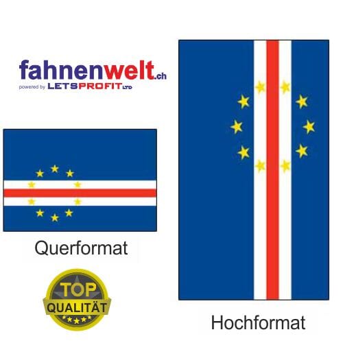 Kap Verde Fahne aus Multi-Flag im Hoch- und Querformat | diverse Gr&ouml;ssen - Bild 1