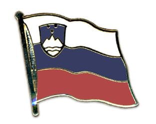 Flaggen Pin Slowenien geschwungen | ca. 20 mm - Bild 1