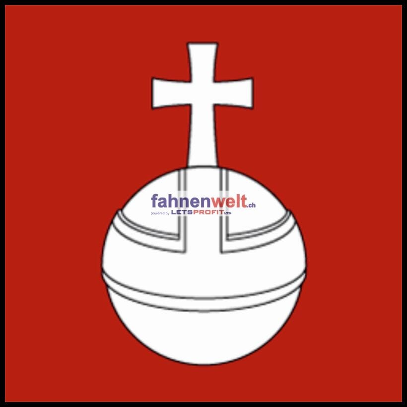 Fahne Gemeinde 1091 Grandvaux Ehemalige Gemeinde (VD) | 30 x 30 cm und Gr&ouml;sser - Bild 1