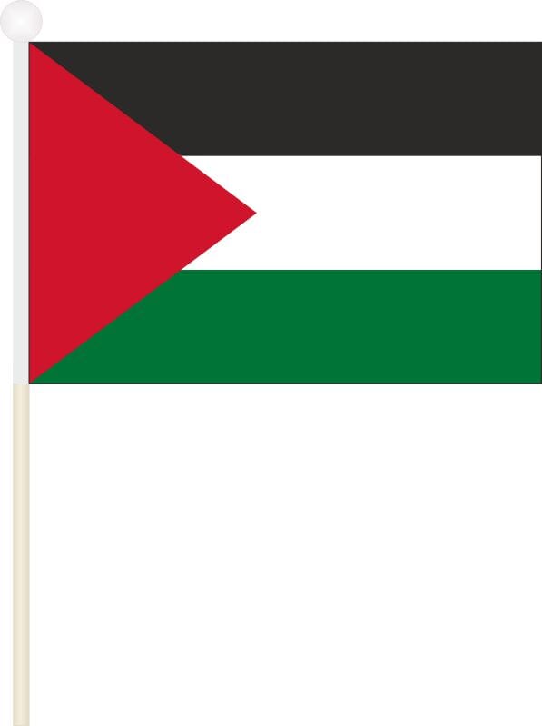 Pal&auml;stina Fahne / Flagge am Stab | 30 x 45 cm - Bild 1
