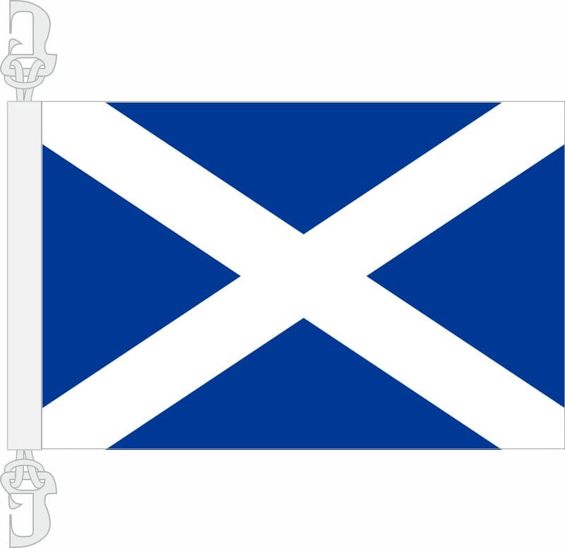 Schottland Hissfahne gedruckt im Querformat | 30 x 45 cm - Bild 1