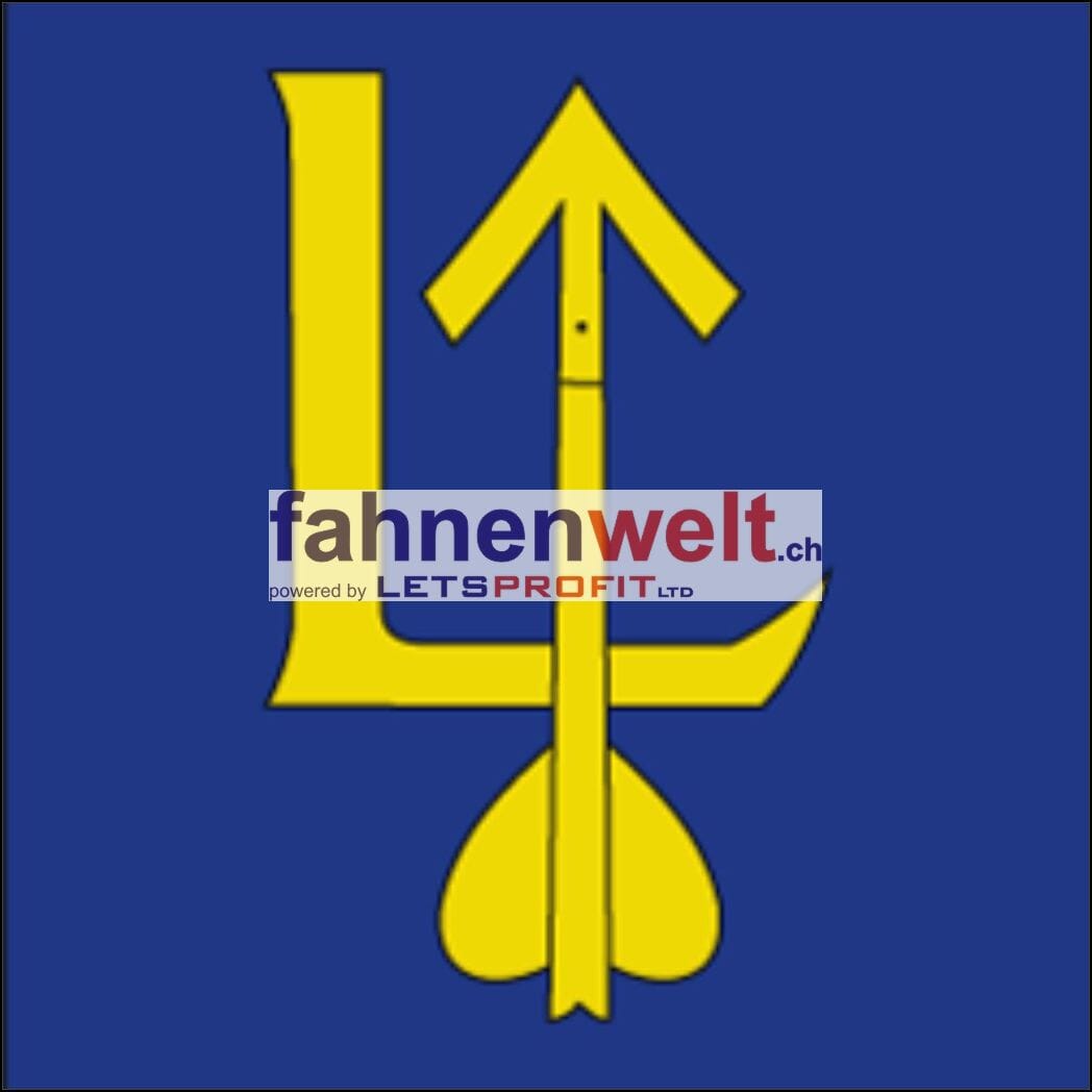 Fahne Gemeinde 7027 L&uuml;en Ehemalige Gemeinde (GR) | 30 x 30 cm und Gr&ouml;sser - Bild 1