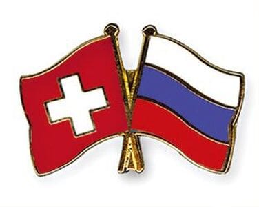Freundschaftspin Schweiz-Russland | Gr&ouml;sse ca. 22mm - Bild 1