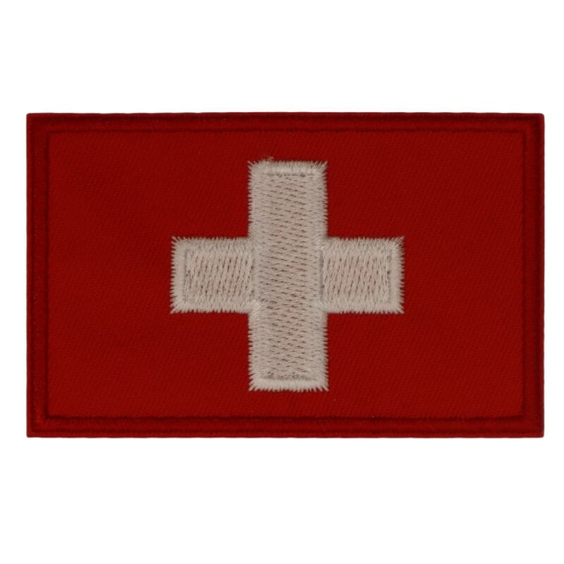 Patch Sticker zum aufb&uuml;geln Schweiz | 5.0 x 8 cm - Bild 1