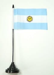 Argentinien Tisch-Fahne mit Fuss | 10 x 15 cm - Bild 1