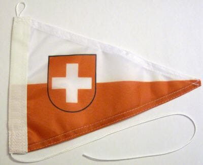 Bootswimpel Schweiz mit Wappen| 30 x 20 cm - Bild 1