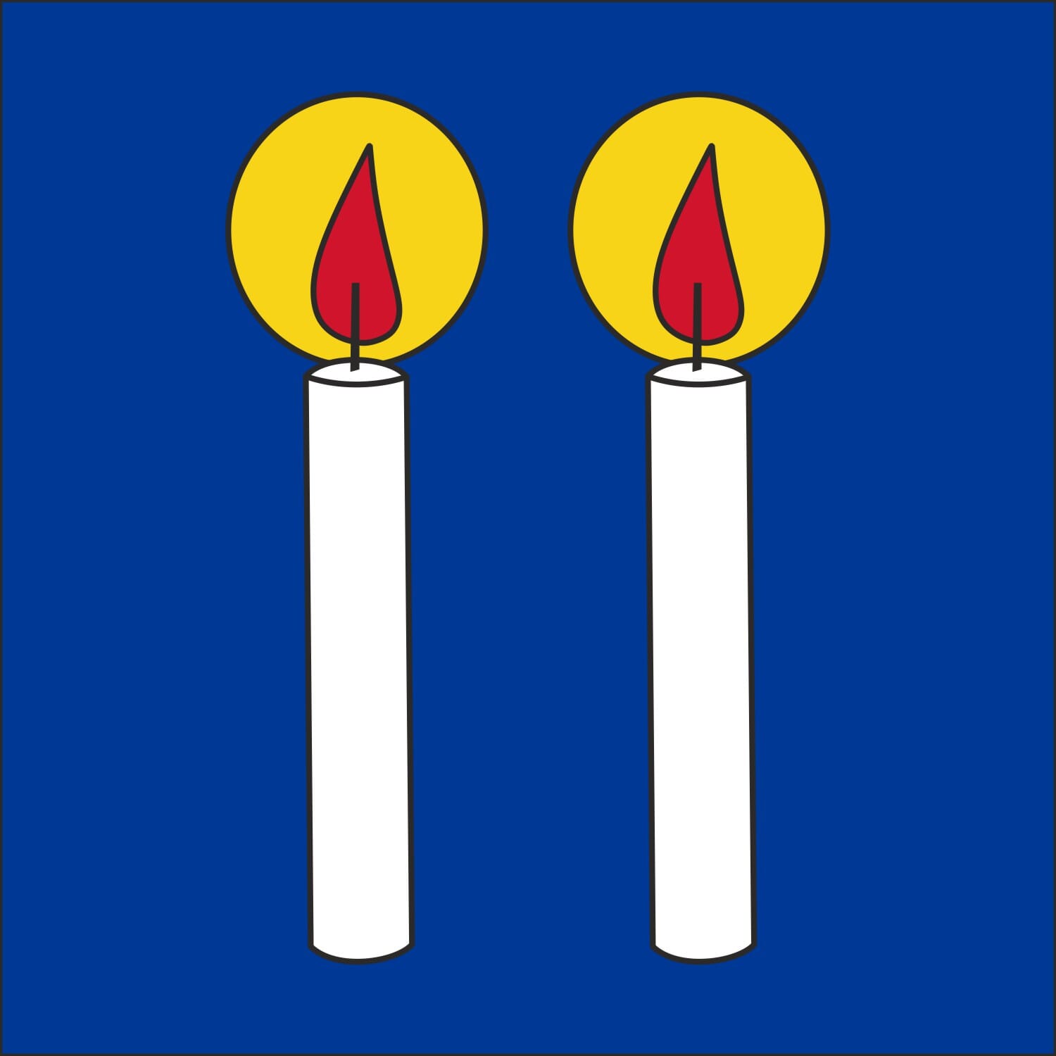 Fahne Gemeinde 3210 Kerzers (FR) | 30 x 30 cm und Gr&ouml;sser - Bild 1