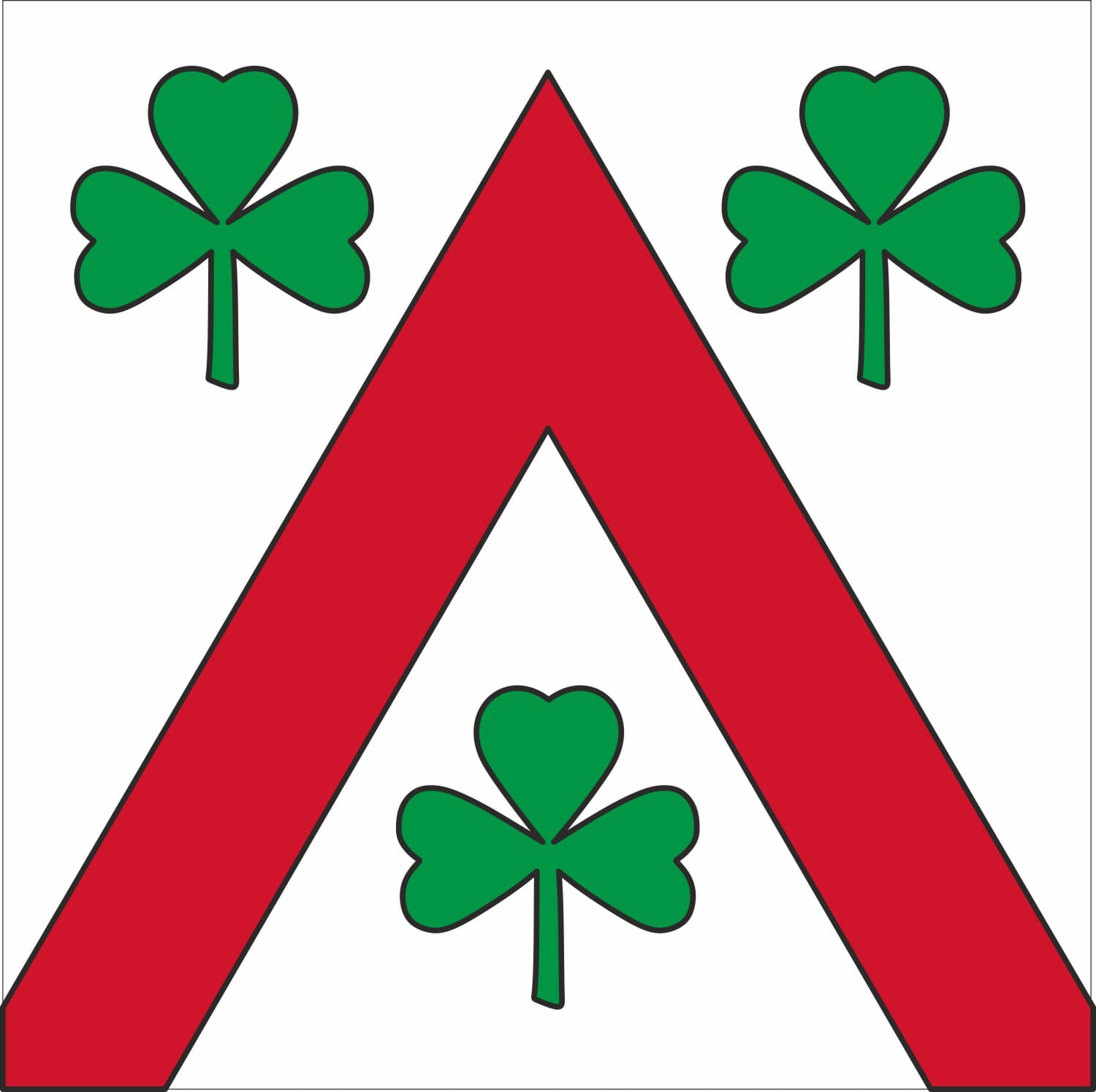 Fahne Gemeinde 6280 Hochdorf (LU) | 30 x 30 cm und Gr&ouml;sser - Bild 1