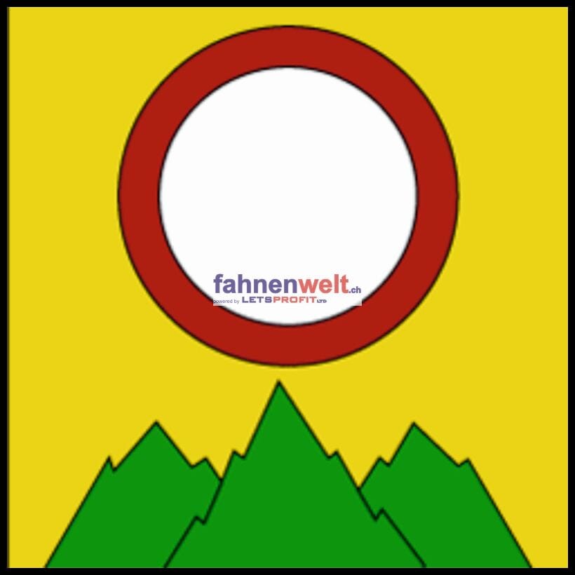 Fahne Gemeinde 2338 Muriaux (JU) | 30 x 30 cm und Gr&ouml;sser - Bild 1