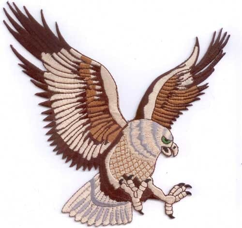 Patch Sticker zum aufb&uuml;geln Adler 5 | 16.5 x 14.5 cm - Bild 1