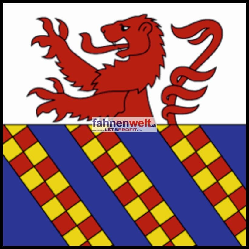 Fahne Gemeinde 3212 Kleingurmels Ehemalige Gemeinde (FR) | 30 x 30 cm und Gr&ouml;sser - Bild 1
